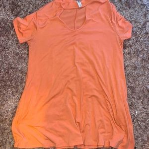 Peach dress short
